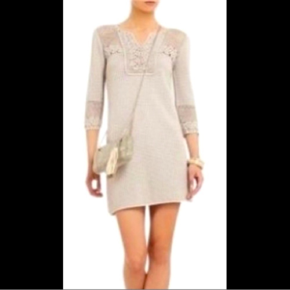 BCBGMaxazria Alexi Crochet Mini Dress Size XXS